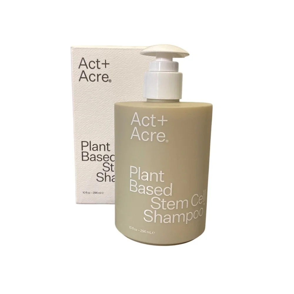 Act+Acre Plant Based Stem Cell Shampoo 10oz Thickening Scalp Care Caffeine Apple